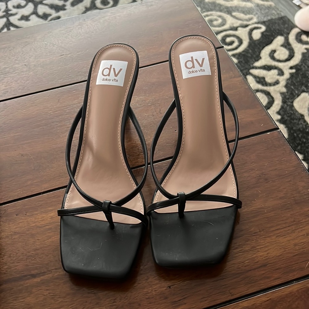 Dolce vita black strapy heels